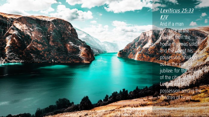 Picture 04 - Leviticus 25:33 KJV Desktop Wallpaper - And if a man purchase of the Levites, then the - Desktop Bible Verse Wallpaper