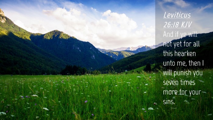 Picture 04 - Leviticus 26:18 KJV Desktop Wallpaper - And if ye will not yet for all this hearken unto - Desktop Bible Verse Wallpaper