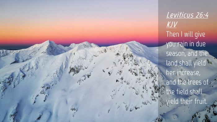 Picture 04 - Leviticus 26:4 KJV Desktop Wallpaper - Then I will give you rain in due season, and the - Desktop Bible Verse Wallpaper