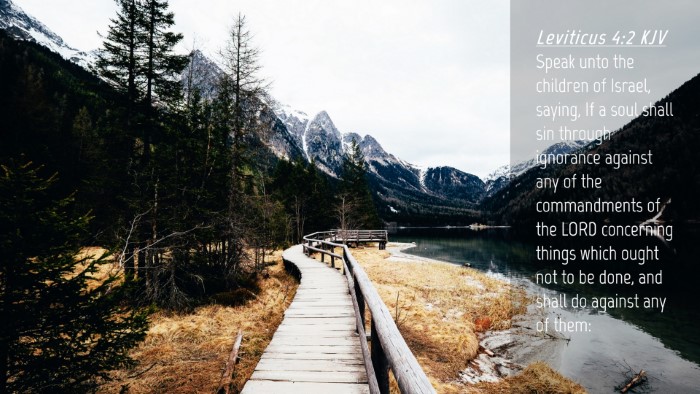 Picture 04 - Leviticus 4:2 KJV Desktop Wallpaper - Speak unto the children of Israel, saying, If a - Desktop Bible Verse Wallpaper