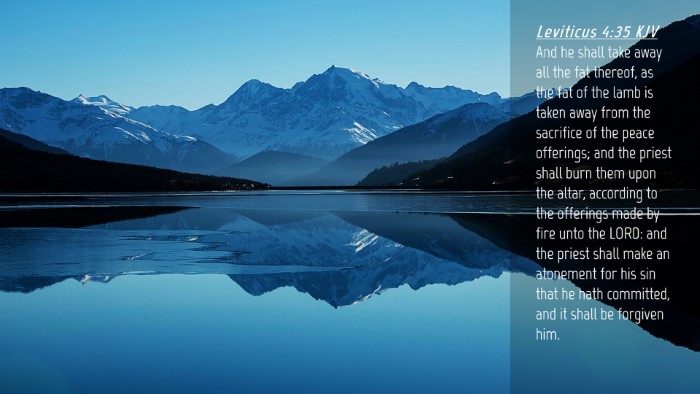 Picture 04 - Leviticus 4:35 KJV Desktop Wallpaper - And he shall take away all the fat thereof, as - Desktop Bible Verse Wallpaper