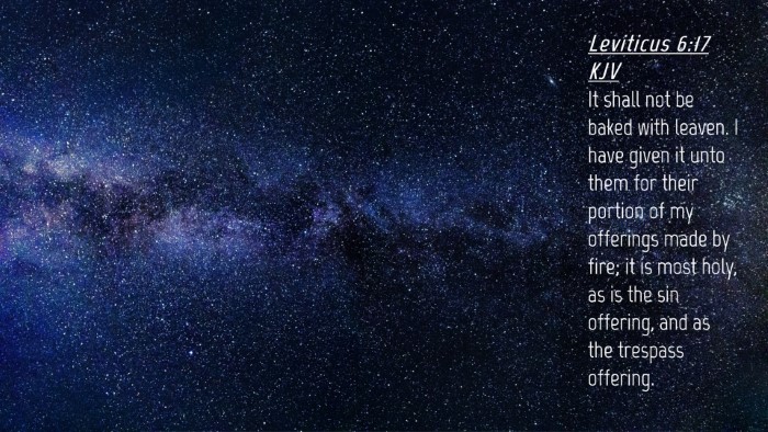 Picture 04 - Leviticus 6:17 KJV Desktop Wallpaper - It shall not be baked with leaven. I have given - Desktop Bible Verse Wallpaper