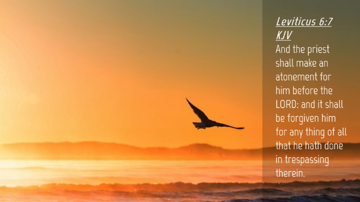 Picture 04 - Leviticus 6:7 KJV Desktop Wallpaper - And the priest shall make an atonement for him - Desktop Bible Verse Wallpaper