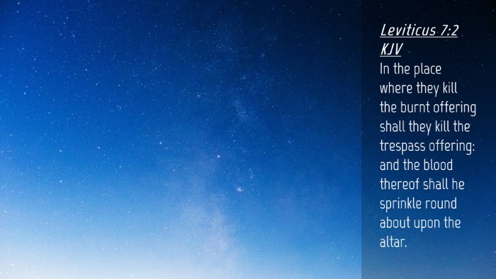 Picture 04 - Leviticus 7:2 KJV Desktop Wallpaper - In the place where they kill the burnt offering - Desktop Bible Verse Wallpaper