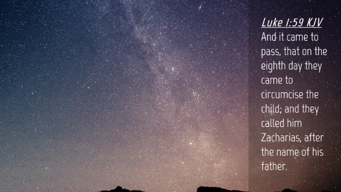 Picture 04 - Luke 1:59 KJV Desktop Wallpaper - And it came to pass, that on the eighth day they - Desktop Bible Verse Wallpaper