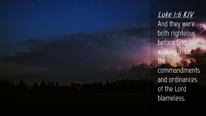 Picture 04 - Luke 1:6 KJV Desktop Wallpaper - And they were both righteous before God, walking - Desktop Bible Verse Wallpaper
