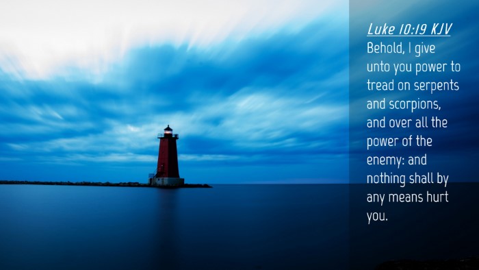 Picture 04 - Luke 10:19 KJV Desktop Wallpaper - Behold, I give unto you power to tread on - Desktop Bible Verse Wallpaper