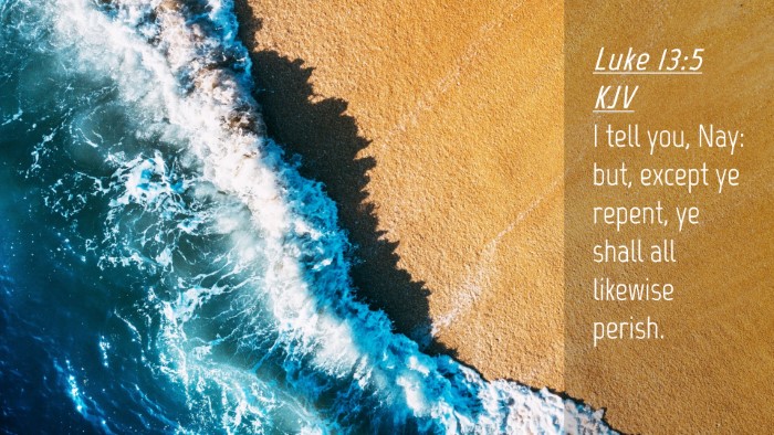 Picture 04 - Luke 13:5 KJV Desktop Wallpaper - I tell you, Nay: but, except ye repent, ye shall - Desktop Bible Verse Wallpaper
