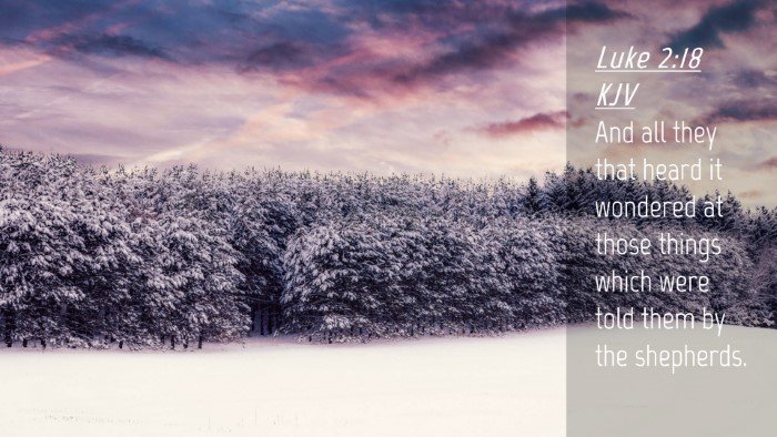 Picture 04 - Luke 2:18 KJV Desktop Wallpaper - And all they that heard it wondered at those - Desktop Bible Verse Wallpaper