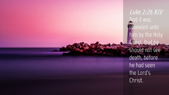 Picture 04 - Luke 2:26 KJV Desktop Wallpaper - And it was revealed unto him by the Holy Ghost, - Desktop Bible Verse Wallpaper