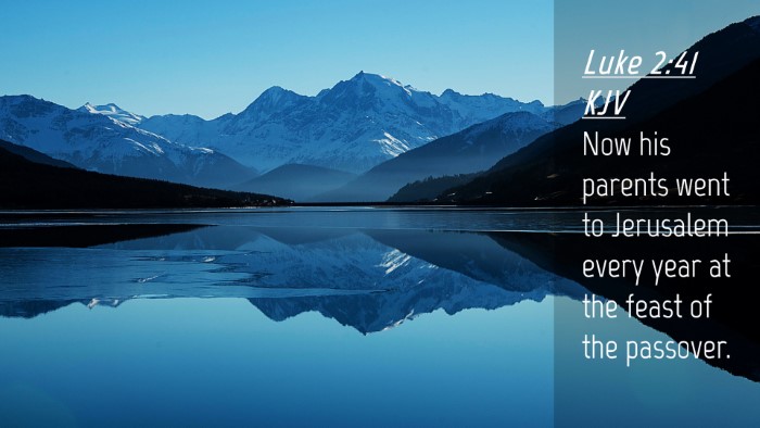 Picture 04 - Luke 2:41 KJV Desktop Wallpaper - Now his parents went to Jerusalem every year at - Desktop Bible Verse Wallpaper