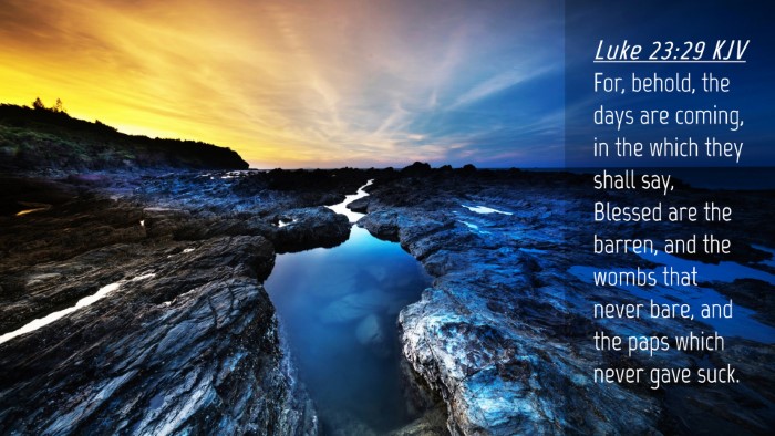 Picture 04 - Luke 23:29 KJV Desktop Wallpaper - For, behold, the days are coming, in the which - Desktop Bible Verse Wallpaper