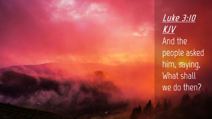 Picture 04 - Luke 3:10 KJV Desktop Wallpaper - And the people asked him, saying, What shall we - Desktop Bible Verse Wallpaper