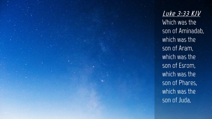 Picture 04 - Luke 3:33 KJV Desktop Wallpaper - Which was the son of Aminadab, which was the son - Desktop Bible Verse Wallpaper