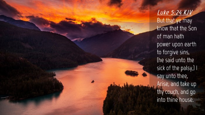 Picture 04 - Luke 5:24 KJV Desktop Wallpaper - But that ye may know that the Son of man hath - Desktop Bible Verse Wallpaper