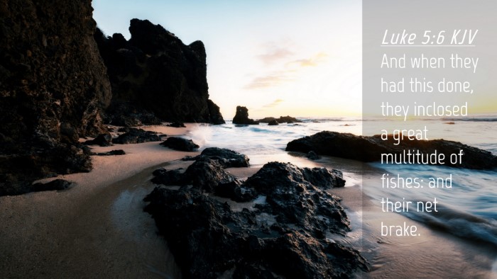Picture 04 - Luke 5:6 KJV Desktop Wallpaper - And when they had this done, they inclosed a - Desktop Bible Verse Wallpaper