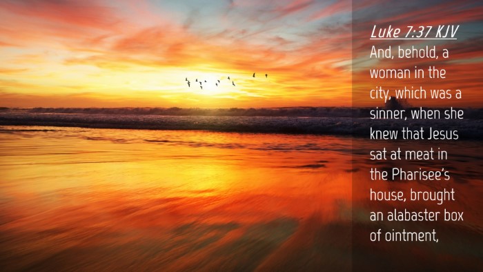 Picture 04 - Luke 7:37 KJV Desktop Wallpaper - And, behold, a woman in the city, which was a - Desktop Bible Verse Wallpaper