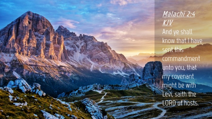 Picture 04 - Malachi 2:4 KJV Desktop Wallpaper - And ye shall know that I have sent this - Desktop Bible Verse Wallpaper