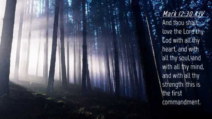 Picture 04 - Mark 12:30 KJV Desktop Wallpaper - And thou shalt love the Lord thy God with all thy - Desktop Bible Verse Wallpaper