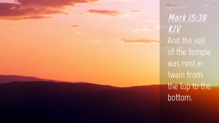 Picture 04 - Mark 15:38 KJV Desktop Wallpaper - And the veil of the temple was rent in twain from - Desktop Bible Verse Wallpaper