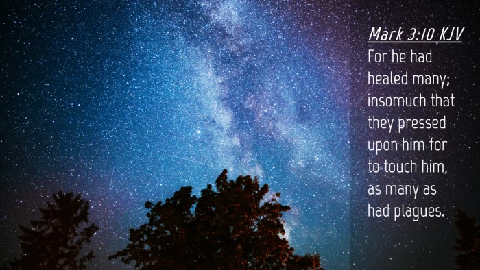 Picture 04 - Mark 3:10 KJV Desktop Wallpaper - For he had healed many; insomuch that they - Desktop Bible Verse Wallpaper