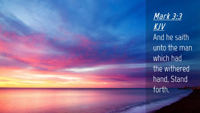 Picture 04 - Mark 3:3 KJV Desktop Wallpaper - And he saith unto the man which had the withered - Desktop Bible Verse Wallpaper