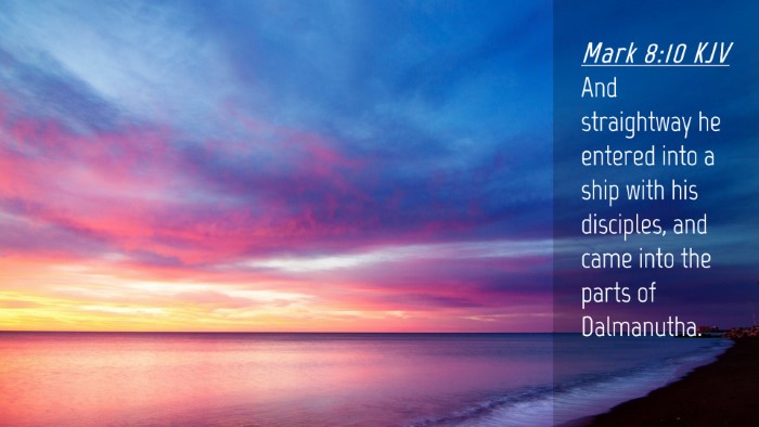 Picture 04 - Mark 8:10 KJV Desktop Wallpaper - And straightway he entered into a ship with his - Desktop Bible Verse Wallpaper