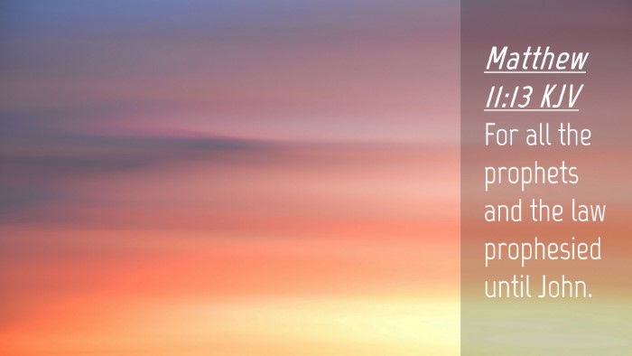 Picture 04 - Matthew 11:13 KJV Desktop Wallpaper - For all the prophets and the law prophesied until - Desktop Bible Verse Wallpaper