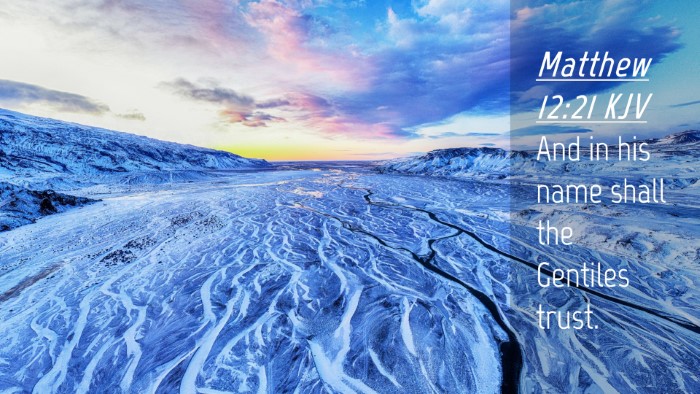 Picture 04 - Matthew 12:21 KJV Desktop Wallpaper - And in his name shall the Gentiles - Desktop Bible Verse Wallpaper