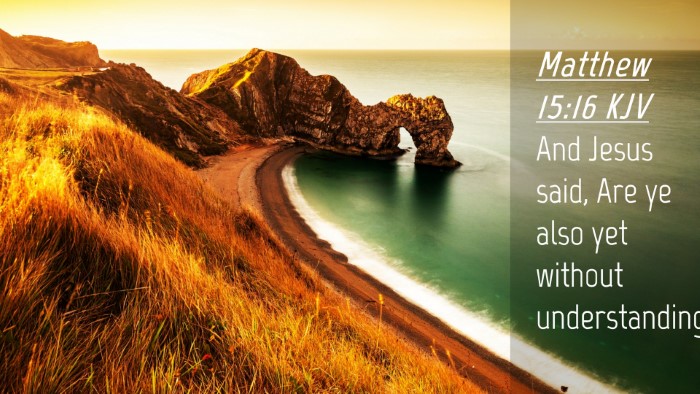 Picture 04 - Matthew 15:16 KJV Desktop Wallpaper - And Jesus said, Are ye also yet without - Desktop Bible Verse Wallpaper