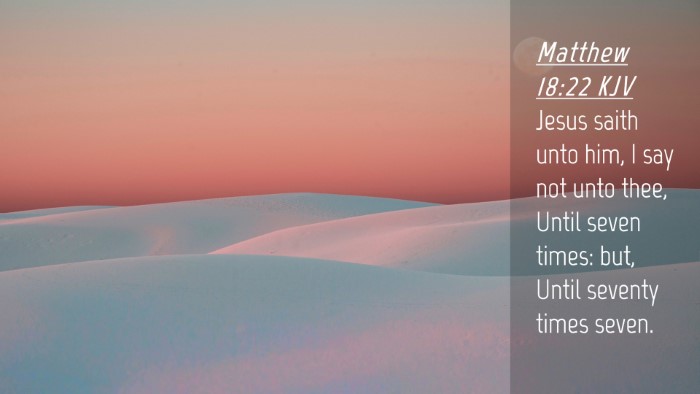 Picture 04 - Matthew 18:22 KJV Desktop Wallpaper - Jesus saith unto him, I say not unto thee, Until - Desktop Bible Verse Wallpaper