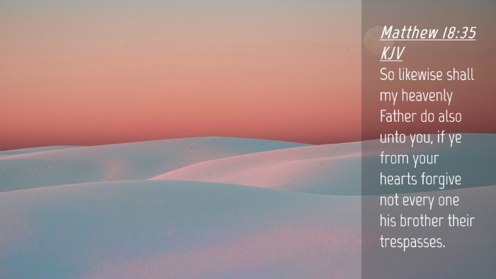 Picture 04 - Matthew 18:35 KJV Desktop Wallpaper - So likewise shall my heavenly Father do also unto - Desktop Bible Verse Wallpaper
