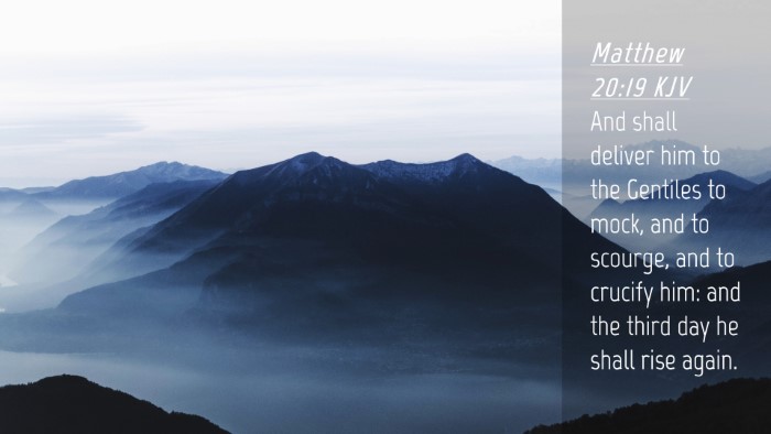 Picture 04 - Matthew 20:19 KJV Desktop Wallpaper - And shall deliver him to the Gentiles to mock, - Desktop Bible Verse Wallpaper