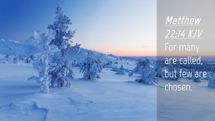 Picture 04 - Matthew 22:14 KJV Desktop Wallpaper - For many are called, but few are - Desktop Bible Verse Wallpaper