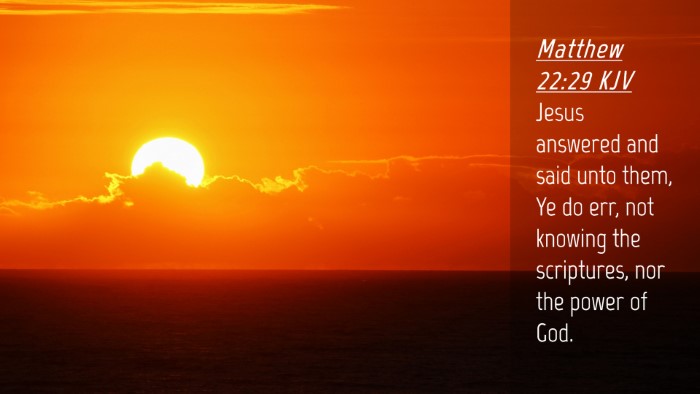Picture 04 - Matthew 22:29 KJV Desktop Wallpaper - Jesus answered and said unto them, Ye do err, not - Desktop Bible Verse Wallpaper
