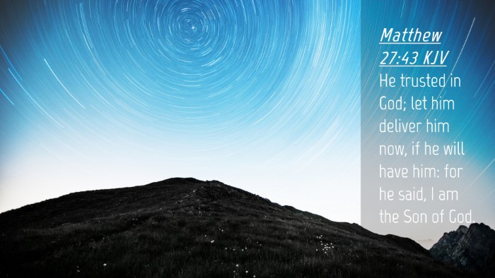 Picture 04 - Matthew 27:43 KJV Desktop Wallpaper - He trusted in God; let him deliver him now, if he - Desktop Bible Verse Wallpaper