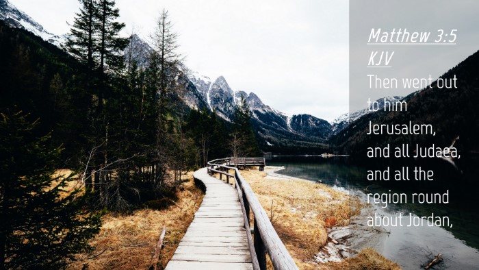 Picture 04 - Matthew 3:5 KJV Desktop Wallpaper - Then went out to him Jerusalem, and all Judaea, - Desktop Bible Verse Wallpaper