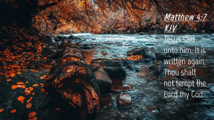 Picture 04 - Matthew 4:7 KJV Desktop Wallpaper - Jesus said unto him, It is written again, Thou - Desktop Bible Verse Wallpaper