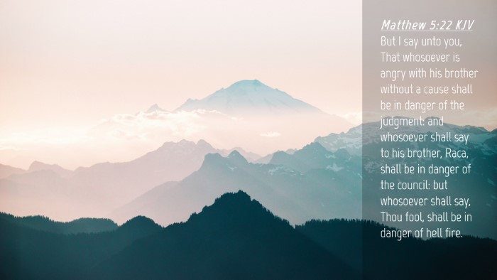 Picture 04 - Matthew 5:22 KJV Desktop Wallpaper - But I say unto you, That whosoever is angry with - Desktop Bible Verse Wallpaper