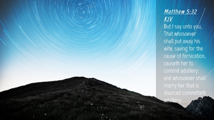 Picture 04 - Matthew 5:32 KJV Desktop Wallpaper - But I say unto you, That whosoever shall put away - Desktop Bible Verse Wallpaper