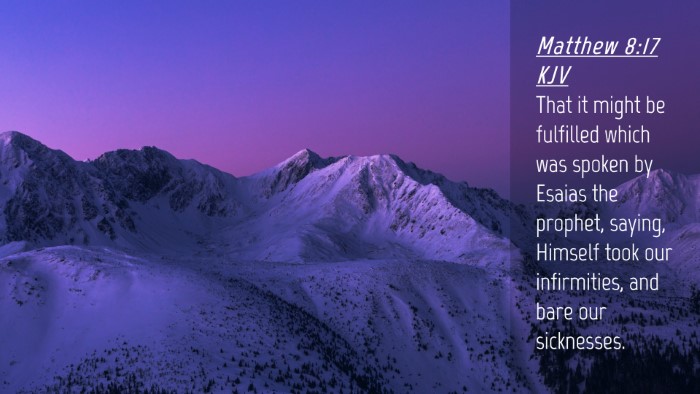 Picture 04 - Matthew 8:17 KJV Desktop Wallpaper - That it might be fulfilled which was spoken by - Desktop Bible Verse Wallpaper