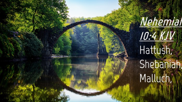 Picture 04 - Nehemiah 10:4 KJV Desktop Wallpaper - Hattush, Shebaniah, - Desktop Bible Verse Wallpaper