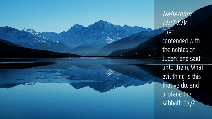 Picture 04 - Nehemiah 13:17 KJV Desktop Wallpaper - Then I contended with the nobles of Judah, and - Desktop Bible Verse Wallpaper