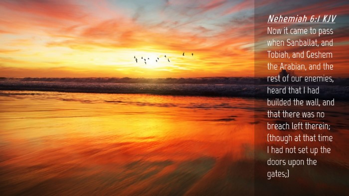 Picture 04 - Nehemiah 6:1 KJV Desktop Wallpaper - Now it came to pass when Sanballat, and Tobiah, - Desktop Bible Verse Wallpaper