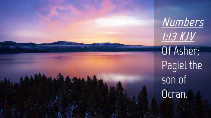Picture 04 - Numbers 1:13 KJV Desktop Wallpaper - Of Asher; Pagiel the son of - Desktop Bible Verse Wallpaper