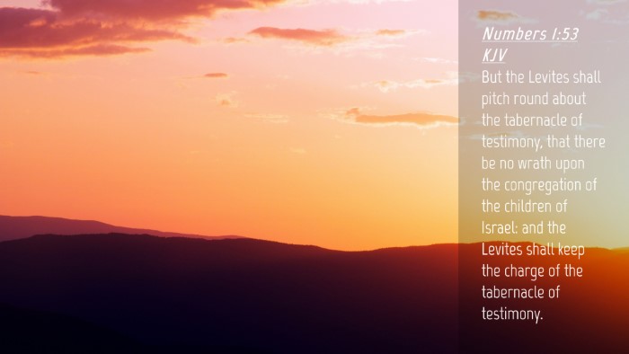 Picture 04 - Numbers 1:53 KJV Desktop Wallpaper - But the Levites shall pitch round about the - Desktop Bible Verse Wallpaper