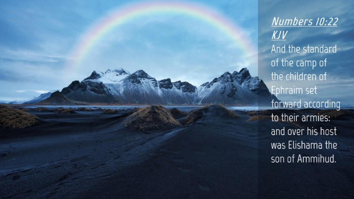 Picture 04 - Numbers 10:22 KJV Desktop Wallpaper - And the standard of the camp of the children of - Desktop Bible Verse Wallpaper
