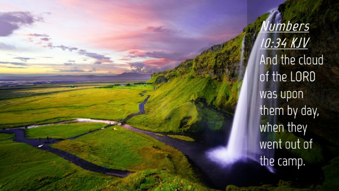 Picture 04 - Numbers 10:34 KJV Desktop Wallpaper - And the cloud of the LORD was upon them by day, - Desktop Bible Verse Wallpaper
