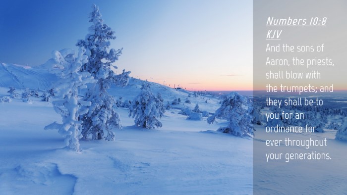 Picture 04 - Numbers 10:8 KJV Desktop Wallpaper - And the sons of Aaron, the priests, shall blow - Desktop Bible Verse Wallpaper