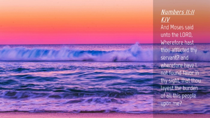 Picture 04 - Numbers 11:11 KJV Desktop Wallpaper - And Moses said unto the LORD, Wherefore hast thou - Desktop Bible Verse Wallpaper